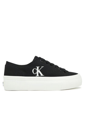 Calvin Klein Jeans Teniszcipő Calvin Klein Jeans Vulc Flatform Low Cv Mg YW0YW01763 Fekete