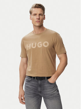 HUGO HUGO Футболка Dulivio 50467556 Бежевий Regular Fit