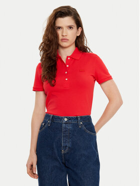Lacoste Lacoste Поло PF5462 Червоний Slim Fit