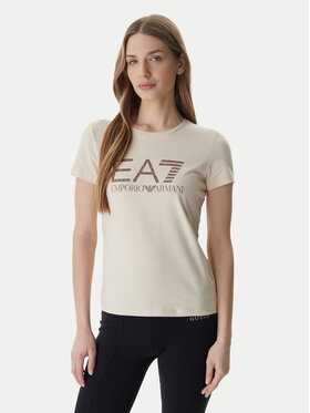 EA7 Emporio Armani EA7 Emporio Armani Camiseta 7W000993 AF18401 Beis Regular Fit