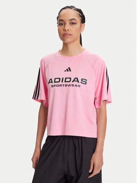 adidas adidas Camiseta Tiro x Common Goal Jacquard JL9213 Rosa Loose Fit