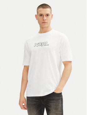 KARL LAGERFELD KARL LAGERFELD T-shirt 755156 552235 Bianco Regular Fit