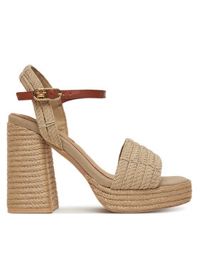 Tommy Hilfiger Espadrilles Tommy Hilfiger Rope Heel Platform Sandal FW0FW08425 Beige