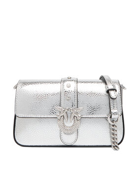 PINKO Kabelka PINKO Love One Slouchy Baby AI 25-26 PCPL 105353 A2WD Stříbrná