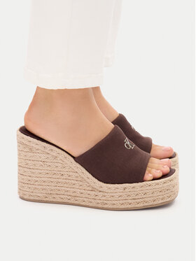 Calvin Klein Espadrilės Calvin Klein Wedge Espad 70 Canvas Mg HW0HW03282 Ruda