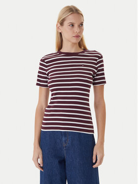 Tommy Hilfiger Tommy Hilfiger Camiseta New Cody WW0WW40587 Guinda/burdeos Slim Fit