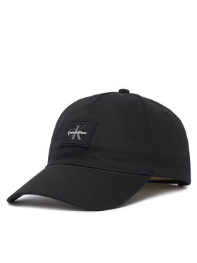 Calvin Klein Шапка с козирка Calvin Klein Monologo Rubber Patch Bb Cap LV04D5136G Черен