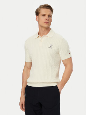Tommy Hilfiger Tommy Hilfiger Polo MW0MW42788 Crema Regular Fit