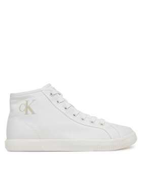 Calvin Klein Jeans Tenisice Calvin Klein Jeans Ess Vulc Mid Cv Mg Wn YW0YW01761 Bijela