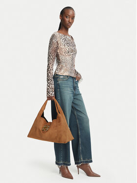 Just Cavalli Torbica Just Cavalli Iconic Snakes 81RA4BB1 ZSE74 Smeđa
