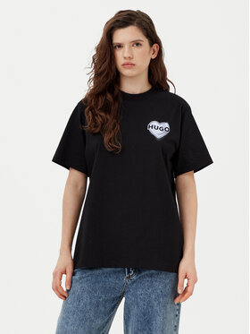HUGO HUGO Футболка Vintage 50534545 Чорний Boxy Fit