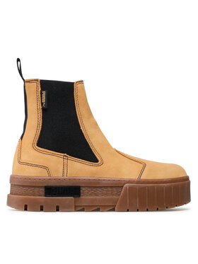 Puma Kotníková obuv s elastickým prvkem Puma Mayze Chelsea Suede Wn's 382829 04 Béžová