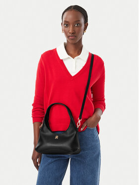 Tommy Hilfiger Kabelka Tommy Hilfiger Th Everyday Mini Hobo AW0AW19185 Černá