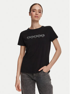 Guess Guess Футболка V6YI08 K4689 Чорний Regular Fit