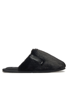 Calvin Klein Jeans Papuci de casă Calvin Klein Jeans Hotel Slipper Fur After Glow YW0YW01593 Negru