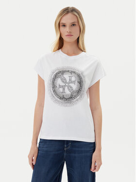Guess Guess Футболка W5YI14 I3Z14 Білий Regular Fit