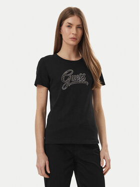 Guess Guess Camiseta W6BI21 K6040 Negro Regular Fit