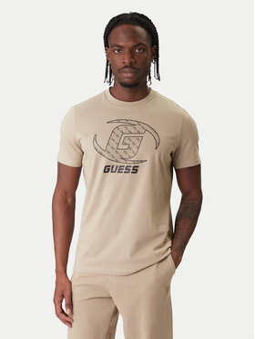 Guess Guess Camiseta Z6RI06 I3Z14 Beis Regular Fit