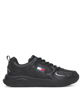 Tommy Jeans Sneakersy Tommy Jeans Tjm Runner Leather EM0EM01621 Czarny