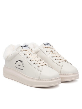 KARL LAGERFELD Sneakersy KARL LAGERFELD Kapri KL62536L Kremowy