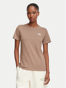 The North Face The North Face Camiseta Evolution Simple Dome Slm NF0A8FX7 Marrón claro Regular Fit