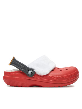 Crocs Шльопанці Crocs Classic Lined Santa Clog 210933 Червоний