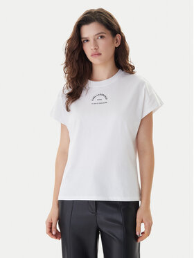 KARL LAGERFELD KARL LAGERFELD Camiseta B1W17032 Blanco Relaxed Fit