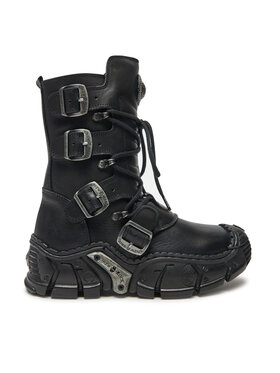 NEW ROCK Šņorzābaki NEW ROCK M-IMPACT013-S1 Melns