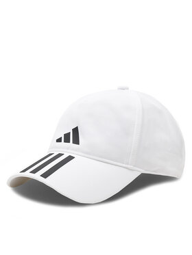 adidas Cepure ar nagu adidas 3-Stripes AEROREADY Running Training Baseball Cap HT2043 Balts