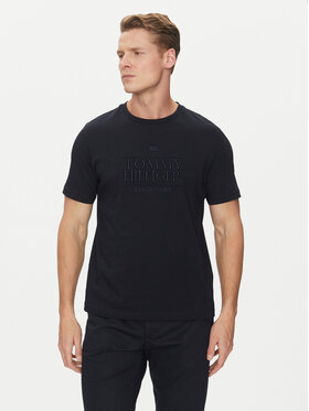 Tommy Hilfiger Tommy Hilfiger T-shirt Embroidery Logo MW0MW38620 Blu scuro Regular Fit