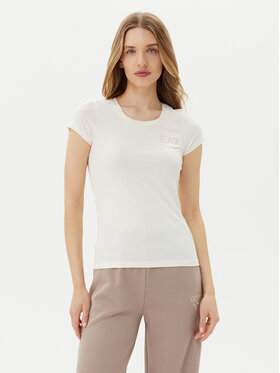 EA7 Emporio Armani EA7 Emporio Armani Футболка 8NTT65 TJDQZ U0005 Білий Regular Fit