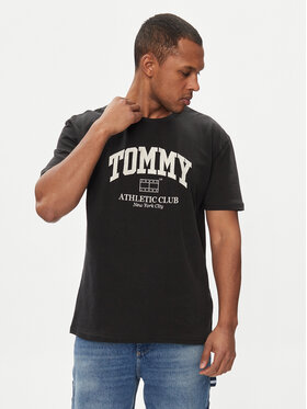 Tommy Jeans Tommy Jeans Majica Athletic Club DM0DM18557 Črna Regular Fit