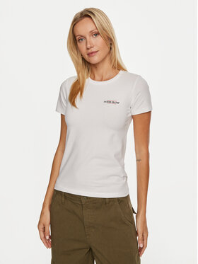 Guess Jeans Guess Jeans Футболка W4YI02 J1314 Білий Slim Fit
