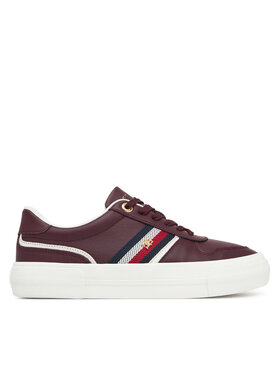 Tommy Hilfiger Sneakersy Tommy Hilfiger Th Platform Vulc Leather FW0FW09603 Brązowy
