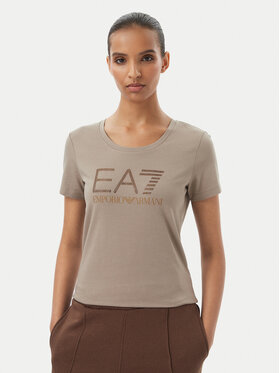 EA7 Emporio Armani EA7 Emporio Armani Camiseta 7W000536 AF10373 U6100 Beis Slim Fit