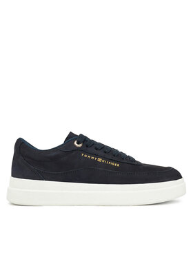 Tommy Hilfiger Sneakersy Tommy Hilfiger Modern Court Sneaker Nubuck FW0FW08462 Tmavomodrá