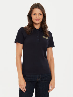 Tommy Hilfiger Tommy Hilfiger Polo marškinėliai Script WW0WW43624 Tamsiai mėlyna Slim Fit