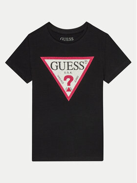 Guess Guess Футболка J2YI51 K6YW1 Чорний Regular Fit