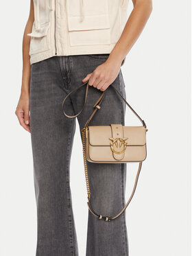 PINKO Rankinė PINKO Love One Mini Slouchy Fl PE 25 PLTT 104340 A0QO Smėlio