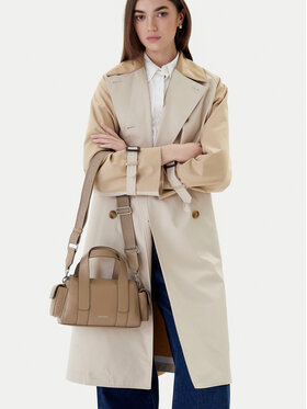 Calvin Klein Handtasche Calvin Klein Webbing Strap Pocket Bag LV04F3291G Beige