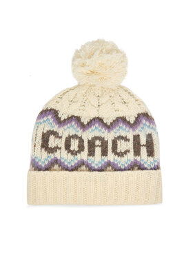 Coach Шапкa Coach CCL51 Кремовий