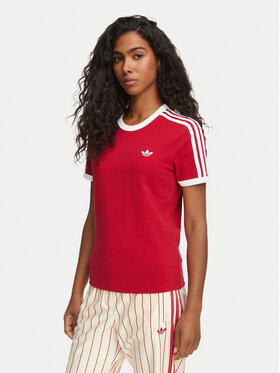 adidas adidas Camiseta 3-Stripes Slim KS4779 Rojo Regular Fit