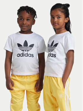 adidas adidas Футболка adicolor Trefoil JE0518 Білий Regular Fit
