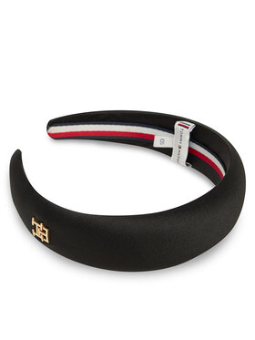 Tommy Hilfiger Stīpiņa Tommy Hilfiger Th Elevated Chic Headband AW0AW18220 Melns