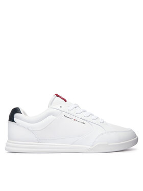 Tommy Hilfiger Sneakers Tommy Hilfiger Low Pro Cupsole Perf Leather FM0FM05944 Bianco