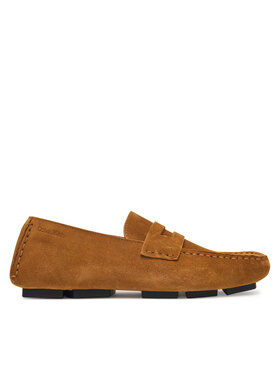 Calvin Klein Mokassins Calvin Klein Square Driver Suede HW0HW02844 Braun