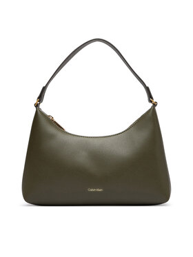 Calvin Klein Torebka Calvin Klein Foil Logo Small Shoulder Bag LV04F3890G Zielony ciemny