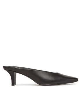 Calvin Klein Šľapky Calvin Klein Heel Mule Pump 50 - Lth HW0HW02332 Čierna