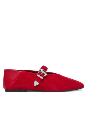 Tommy Jeans Ballerinas Tommy Jeans Tjw Ballerina Suede EN0EN03067 Rot