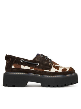 Tommy Jeans Īsi apavi Tommy Jeans Archive '01 Calf Hair EN0EN03004 Brūns